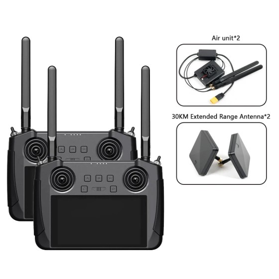 Original SIYI MK15 Mini Enterprise Smart Remote Drone RC Certified 15KM Range 5.5inch 1080p 60fps Screen 180ms Latency Battery